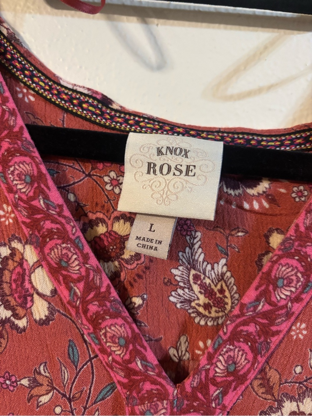 Knox Rose Rust Floral Maxi Dress - Picture 3 of 4